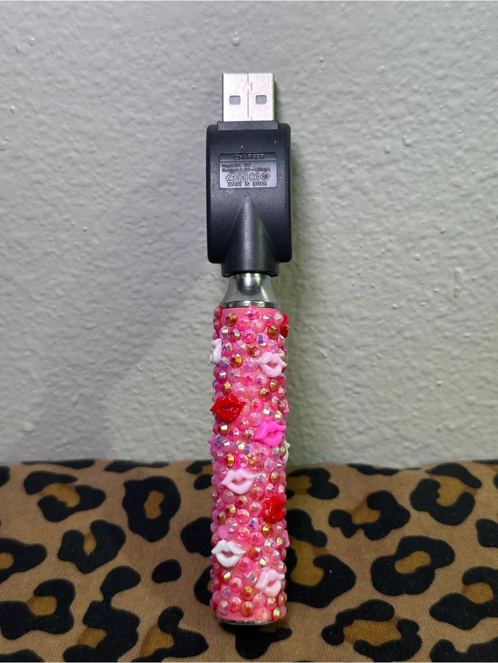 Pink Floral Blush — 650mAh Pen Battery Charger